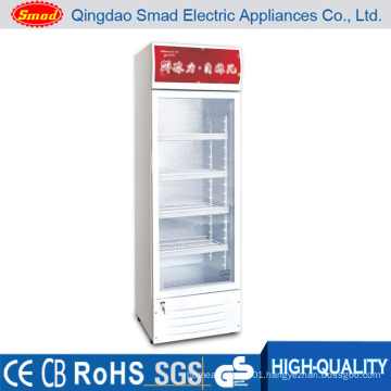 Single Glass Door Refrigerated Beverage Cooler Showcase